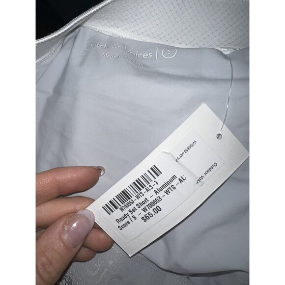 OUTDOOR Voices Reasy Set Running Shorts Size Small NWTS New Platinum (Q) - Picture 6 of 6